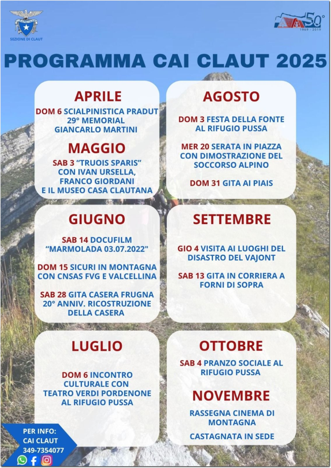 Programma CAI Claut 2024